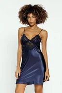 Piżamy damskie - HALKA ALICE (kolor granat, rozmiar M) - miniaturka - grafika 1