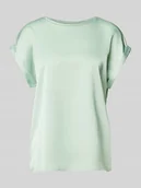 Bluzki damskie - Bluzka o kroju regular fit z krótkim rękawem model ‘ELLETTE’ - miniaturka - grafika 1