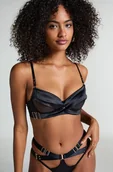 Biustonosze - Hunkemöller Nieusztywniony biustonosz z fiszbinami Colette Czarny - miniaturka - grafika 1