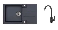 Zlewozmywaki z baterią - Alveus Zestawy - Zestaw zlewozmywaka Rock 130 i baterii Tonia, karbon SETA068 - miniaturka - grafika 1