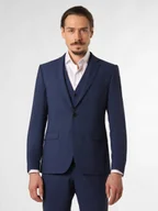 Garnitury - Finshley & Harding London Męska marynarka od garnituru modułowego Mężczyźni Slim Fit Sztuczne włókno niebieski jednolity, 24 - miniaturka - grafika 1