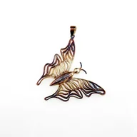 Wisiorki - Zawieszka - Wesoły motyl duży - miniaturka - grafika 1