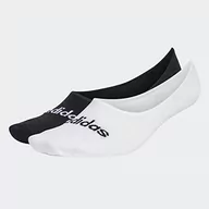 Skarpetki damskie - adidas, T Lin Baller 2P, skarpety, biały/czarny, XS, uniseks - bambino - miniaturka - grafika 1