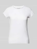 Koszulki i topy damskie - T-shirt z falistym wykończeniem - miniaturka - grafika 1