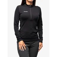Bluzy narciarskie - Bluza damska bez kaptura Mammut Aenergy ML Half Zip Pull - miniaturka - grafika 1