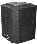 Kompostowniki - Plastikowy kompostownik ogrodowy, 1120 l, czarny - miniaturka - grafika 1