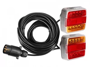 Zestaw lamp tylnych LED na magnes, przewód 7,5 m z wtyczką 7 PIN - Lampy tylne - miniaturka - grafika 1