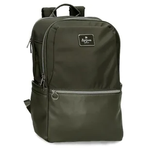 Pepe Jeans Christine Plecak Na Laptopa 15,6 cala Zielony 29 x 40 x 11 cm Poliester z Detalami Ze Sztucznej Skóry 15,6 L by Joumma Bags, Zielony, Talla única, plecak na laptopa - Torby na laptopy - miniaturka - grafika 1