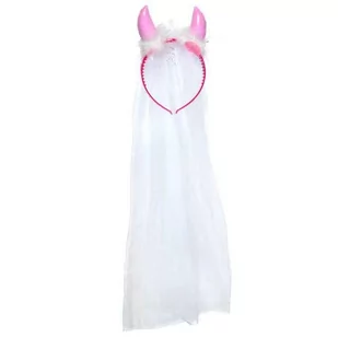 KRASZEK Opaska party "Rogi z welonem", KRASZEK EKZ-04988 - Dodatki do strojów karnawałowych - miniaturka - grafika 1