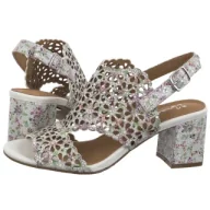 Sandały damskie - Sandały Białe+Kwiaty N6518-11/00-1 (MA1207-c) Maciejka - miniaturka - grafika 1