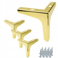 Meble modułowe i akcesoria - 4 sztuki noga meblowa Kotwica złoty chrom wysokość 13 cm nóżki nogi meblowe - miniaturka - grafika 1