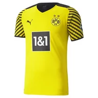Koszulki męskie - PUMA PUMA Męska koszulka Bvb Home Authentic Shirt W sponsor Shirt Cyber Yellow-puma Black 3XL 759034 - miniaturka - grafika 1