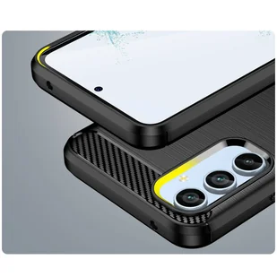 Carbon Case etui do Samsung Galaxy A54 5G elastyczny silikonowy karbonowy pokrowiec czarne - Etui i futerały do telefonów - miniaturka - grafika 6
