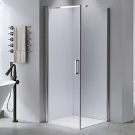 Kabiny prysznicowe - Hydrosan Kabina prysznicowa 80x80 kwadratowa drzwi pełne uchylne KZ1190A - miniaturka - grafika 1