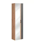 Szafki łazienkowe - Comad Szafka łazienkowa MODUO MADERA GREY 803 45 cm szara/dąb słupek z lustrem MADERA-GREY-803 - miniaturka - grafika 1