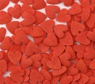 Dodatki do ciast w proszku - POSYPKA CUKROWA - SERCA SERDUSZKA czerwone - 50g - miniaturka - grafika 1