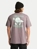 Koszulki męskie - Billabong T-Shirt Gimmicks EBYZT00363 Fioletowy Regular Fit - miniaturka - grafika 1