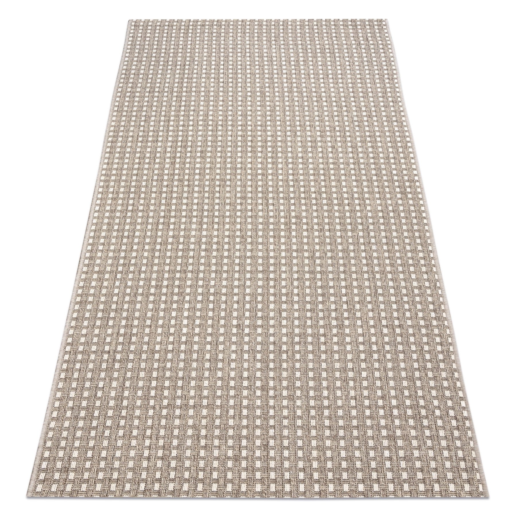 Dywan, Chodnik SZNURKOWY SIZAL BOHO 39003363 Linie beż beżowy 140x200 cm