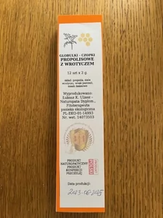 Czopki propolisowe z wrotyczem 12x2g - Miód - miniaturka - grafika 1
