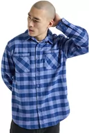 Koszule męskie - koszula męska BURTON FAVORITE FLANNEL LS Slate Blue Buffalo Plaid - miniaturka - grafika 1