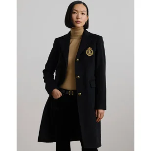 LAUREN RALPH LAUREN Wełniany płaszcz z dodatkiem kaszmiru - Płaszcze damskie - miniaturka - grafika 1