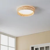 Lampy sufitowe - Lampa sufitowa LED Luppineria, bambus, Ø 38cm - miniaturka - grafika 1