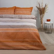 Pościel - Darymex Pościel bawełniana 180x200 pomarańczowa geometria 71469/1 Cottonlove 6 - miniaturka - grafika 1