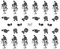 Ozdoby do paznokci - Naklejki wodne na paznokcie - nr 567 - miniaturka - grafika 1