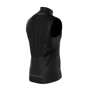 COMPRESSPORT Kamizelka biegowa męska HURRICANE WINDPROOF VEST black - Bluzy sportowe męskie - miniaturka - grafika 7