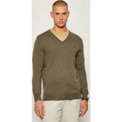 Swetry męskie - POLO RALPH LAUREN Wełniany sweter | Slim Fit - miniaturka - grafika 1