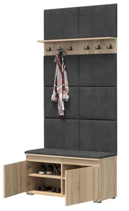Szafka na buty siedzisko wieszak panele Nevada 100 Dąb Sonoma - Szafki na buty Szafka na buty siedzisko wieszak panele Nevada 100 Dąb Sonoma - Szafki na buty - miniaturka - grafika 1