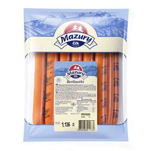 Berlinki Ełk z szynki wieprzowej w osłonce naturalnej około 1,4 kg