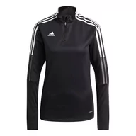 Bluzy damskie - Bluza Damska Adidas Tiro 21 Training Top Czarna Gm7318-Xl - miniaturka - grafika 1
