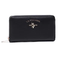 Portfele - U.S. POLO ASSN. Duży Portfel Damski Stanford L Zip Wallet BEUSS5184WVP000 Black - miniaturka - grafika 1