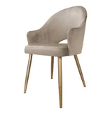 Krzesła - Krzesło Velvet noga złota MG09 - miniaturka - grafika 1