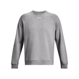 Bluza męska UNDER ARMOUR Sportowa Rival Fleece Crew Szara - Bluzy męskie - miniaturka - grafika 1