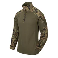 Odzież taktyczna i umundurowanie - Bluza Helikon-Tex MCDU Combat Shirt NyCo Ripstop PL Woodland - miniaturka - grafika 1