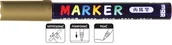 Kredki, ołówki, pastele i pisaki - M&G, Marker akrylowy 1-2 mm, złoty - miniaturka - grafika 1