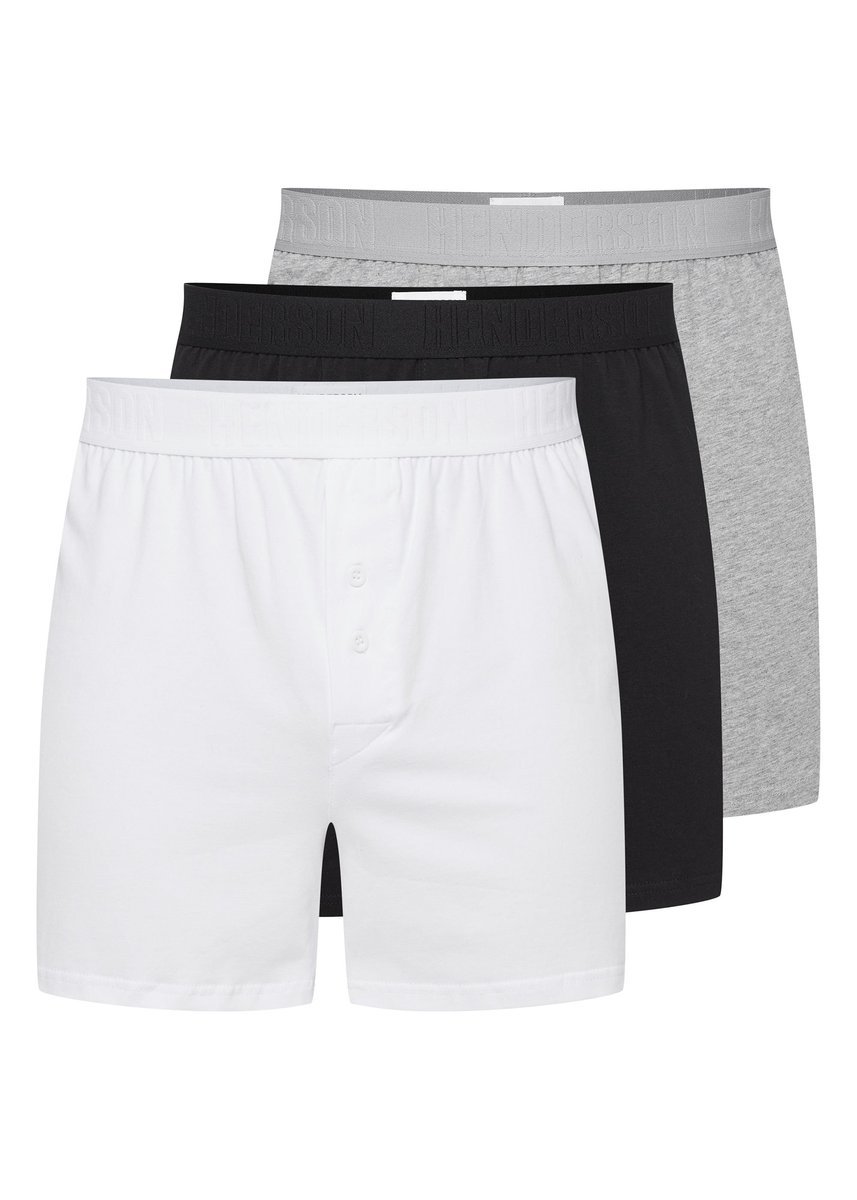 Bokserki (dłuższa nogawka) Oracle Henderson 3-pak czarny, szary popielaty, biały 3XL