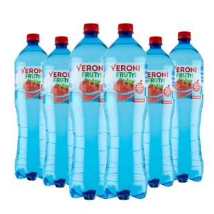 Veroni Frutti Napój niegazowany o smaku truskawkowym 1,5 l x 6 sztuk - Woda - miniaturka - grafika 1