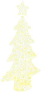 vidaXL Choinka z 160 diodami LED Ciepła biel 150 cm Akryl - Ozdoby bożonarodzeniowe - miniaturka - grafika 1