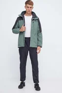 Kurtki i kamizelki sportowe męskie - Jack Wolfskin kurtka outdoorowa Romberg 3in1 kolor zielony - miniaturka - grafika 1