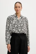 Koszule damskie - Tommy Hilfiger koszula damska kolor czarny relaxed z kołnierzykiem klasycznym WW0WW45899 - miniaturka - grafika 1