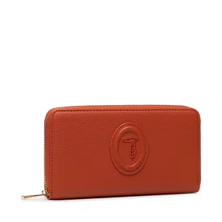 Portfele - Trussardi Duży Portfel Damski Amber Zip Around Lg 75W00311 O189 - grafika 1