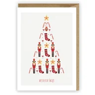 Kartki okolicznościowe i zaproszenia - Kartka Boże Narodzenie Wesołych Świąt eko K064 Nowa - miniaturka - grafika 1