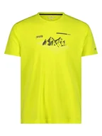 Koszulki sportowe męskie - CMP Koszulka funkcyjna w kolorze żółtym - miniaturka - grafika 1