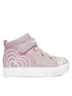 Buty dla dziewczynek - Skechers Sneakersy Heart Steps 314623N RSGD Różowe złoto - miniaturka - grafika 1