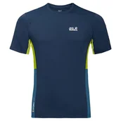 Koszulki męskie - Jack Wolfskin Jack Wolfskin Męska koszulka wąska Dark Indigo S 1807351-411-Small - miniaturka - grafika 1