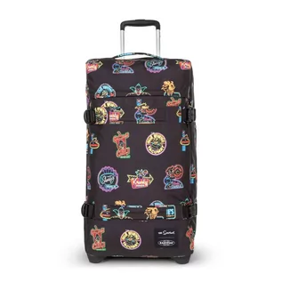 Torby podróżne - Torba podróżna na kółkach Eastpak Transit'R M - Simpsons neon print - grafika 1