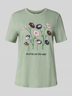Koszulki i topy damskie - T-shirt o kroju regular fit z czystej bawełny model ‘KITA’ - miniaturka - grafika 1